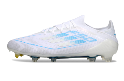 Men's Adidas F50 Elite FG Football Boots - White/Blue