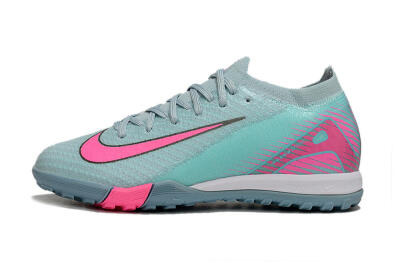 Kids Nike Air Zoom Mercurial Vapor 16 Elite TF Football Shoes - Jade/Pink/White