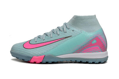 Kids Nike Air Zoom Mercurial Superfly 10 Elite TF Football Shoes - Jade/Pink