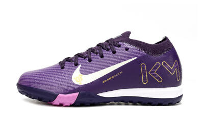 Kids Nike Air Zoom Mercurial Vapor 16 Elite TF Football Shoes - Purple/White/Gold