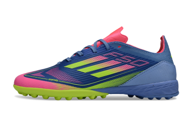 Unisex Adidas F50 Pro TF Football Shoes - Blue/Yellow/Pink
