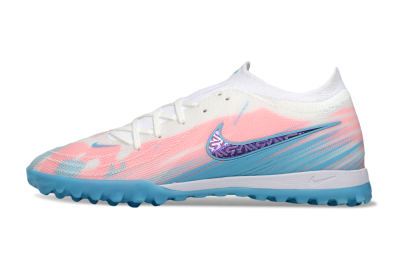 Men's Nike Phantom GX 2 Elite TF Football Shoes - White/Pink/Blue