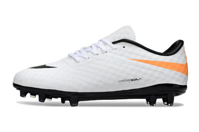 Men's Nike Hypervenom Phantom FG Football Boots - White/Black/Orange