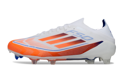 Men's Adidas F50 Elite FG Football Boots - White/Red/Blue