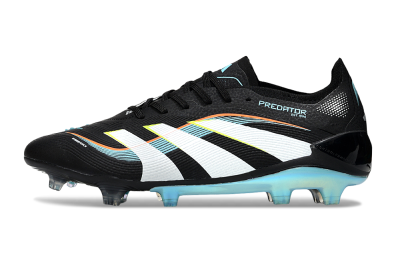 Unisex Adidas Predator 25 Elite FG Football Boots - Black/White/Jade
