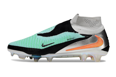 Men's Nike Phantom 6 High Elite FG Football Boots - Jade/Black/Orange