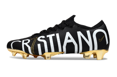 Men's Nike Mercurial Vapor 12 Elite FG Football Boots - Black/White/Gold