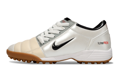 Unisex Nike Total 90 III TF Football Shoes - Silver/Beige/Grey