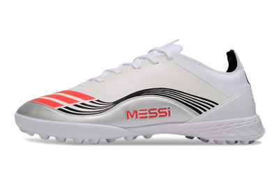 Men's Adidas F50 Elite TF Football Shoes - Beige/Red/Black