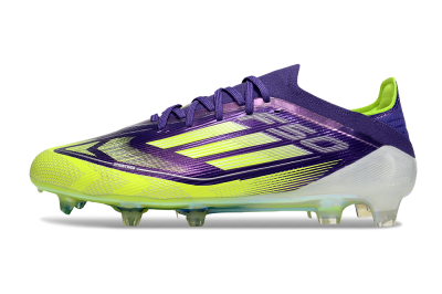 Men's Adidas F50 Elite FG Football Boots - Purple/Yellow/White
