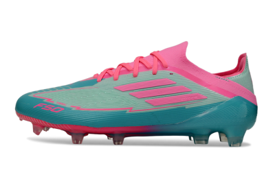 Men's Messi x Adidas F50 Elite FG Football Boots - Jade/Pink/Blue