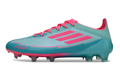 Men's Messi x Adidas F50 Elite FG Football Boots - Jade/Pink/Blue