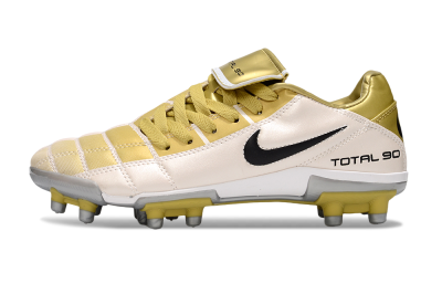 Men's Nike Total 90 III FG Football Boots - Gold/Beige/Black