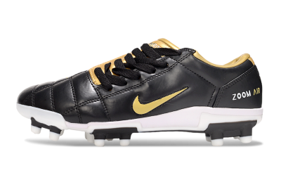 Men's Nike Air Zoom Total 90 III FG Football Boots - Black/Gold/White