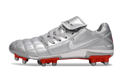 Men's Nike Total 90 III FG Football Boots - Silver/White/Red