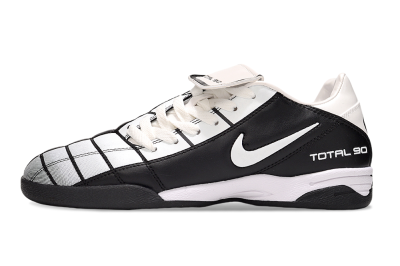 Men's Nike Total 90 III IC Football Shoes - Silver/Black/White