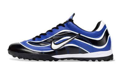 Men's Nike Mercurial R9 TF Football Shoes - Black/Blue/White