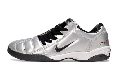 Men's Nike Total 90 III IC Football Shoes - Silver/Black/White