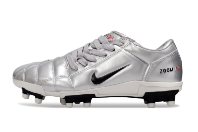 Men's Nike Air Zoom Total 90 III FG Football Boots - Silver/Black/White