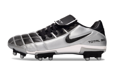 Men's Nike Total 90 III FG Football Boots - Black/Silver/White