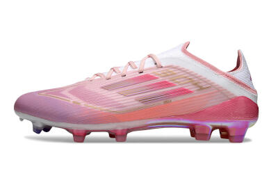 Unisex LY x Adidas F50 Elite FG Football Boots - Pink/White/Gold