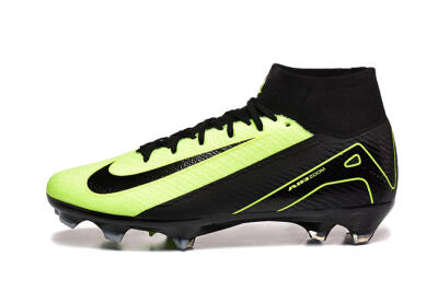 Men's Nike Air Zoom Mercurial Superfly 10 Elite FG Football Boots - Black/Yellow