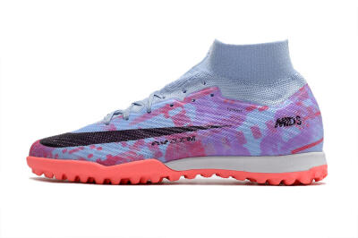 Unisex Nike Air Zoom Mercurial Superfly 9 Elite TF Football Shoes - Jade/Purple/Red