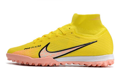 Unisex Nike Air Zoom Mercurial Superfly 9 Elite TF Football Shoes - Yellow/Pink/Black