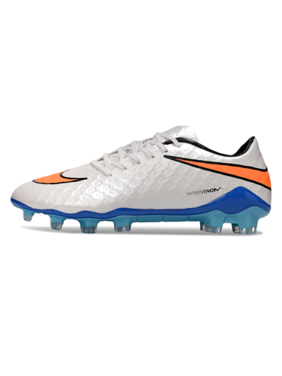 Men's Nike Hypervenom Phantom FG Football Boots - White/Orange/Black