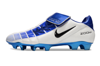 Men's Nike Air Zoom Total 90 III FG Football Boots - White/Blue/Black