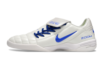 Men's Nike Air Zoom Total 90 III IC Football Shoes - White/Blue
