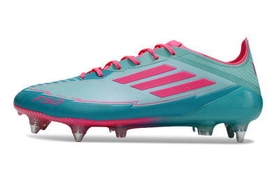 Men's Messi x Adidas F50 Elite SG Football Boots - Jade/Pink