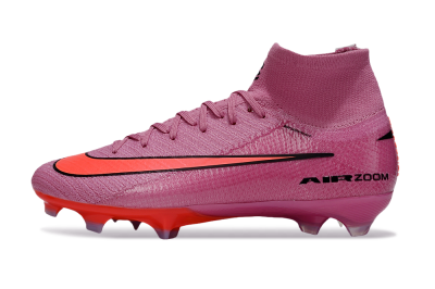 Unisex Nike Air Zoom Mercurial Superfly 10 Elite FG Football Boots - Red/Black/Orange