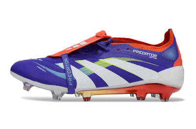 Unisex Adidas Predator 25 Elite Foldover Tongue FG Football Boots - Blue/White/Red