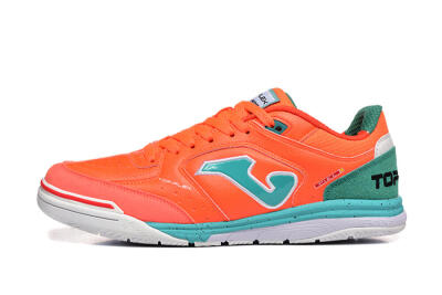 Men's Joma Top Flex IC Football Shoes - Red/Jade/White