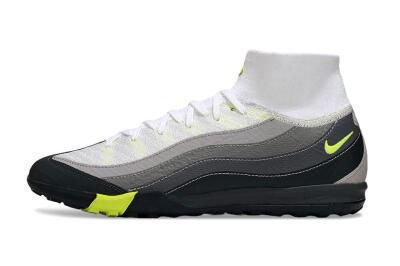 Unisex Nike Air Zoom Mercurial Superfly 10 Elite TF Football Shoes - White/Black/Yellow