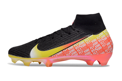 Unisex Nike Air Zoom Mercurial Superfly 10 Elite FG Football Boots - Black/Yellow/Red