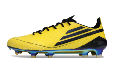 Unisex Adidas F50 Elite FG Football Boots - Yellow/Black/Gold