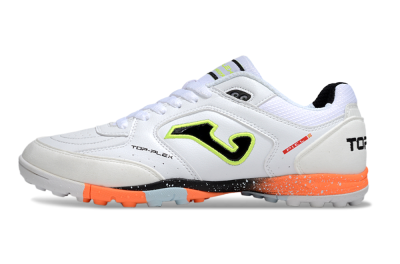 Men's Joma Top Flex TF Football Shoes - White/Black/Yellow