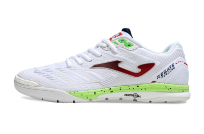 Men's Joma Top Flex IC Football Shoes - White/Red/Yellow