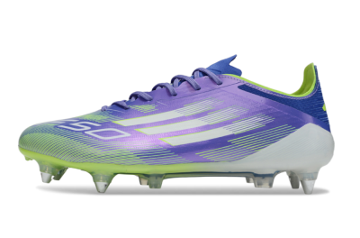 Men's Adidas F50 Elite SG Football Boots - Purple/Yellow/White