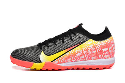 Unisex Nike Air Zoom Mercurial Vapor 16 Elite TF Football Shoes - Black/Yellow/Red