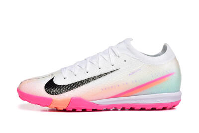 Unisex Nike Air Zoom Mercurial Vapor 16 Elite TF Football Shoes - White/Black/Pink