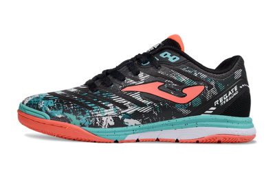 Men's Joma Top Flex IC Football Shoes - Black/Jade/Red