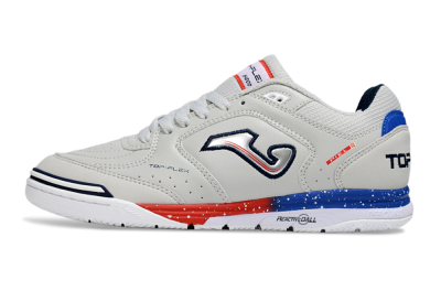 Men's Joma Top Flex IC Football Shoes - Grey/Blue/Silver