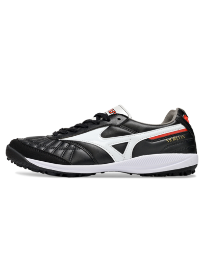 Men's Mizuno Morelia Neo 4 TF Football Shoes - Black/White/Red