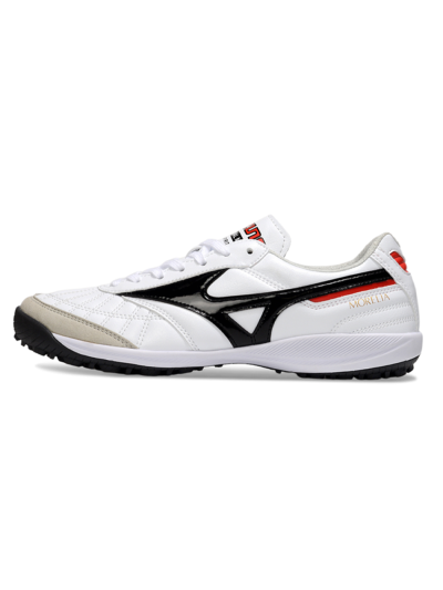 Men's Mizuno Morelia Neo 4 TF Football Shoes - White/Black/Red