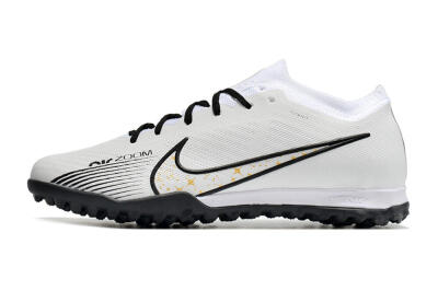 Men's Nike Air Zoom Mercurial Vapor 15 Elite TF Football Shoes - White/Black/Yellow