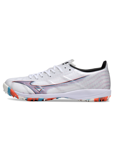 Men's Mizuno Morelia Alpha Beta TF Football Shoes - White/Blue/Red