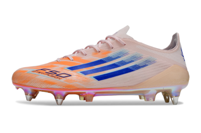 Men's Adidas F50 Elite SG Football Boots - Pink/Orange/Blue